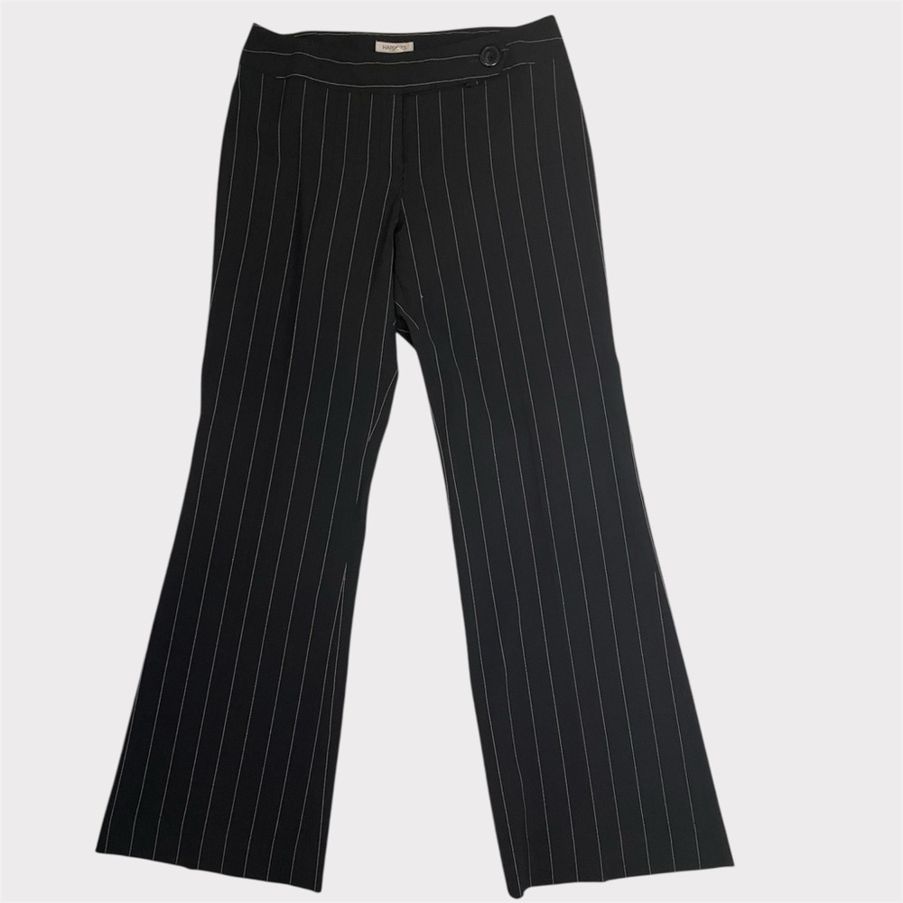 Vintage Y2K Black Pinstripe Trouser Pants